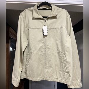 Lands End Medium sea wash windbreaker (tan) NWT